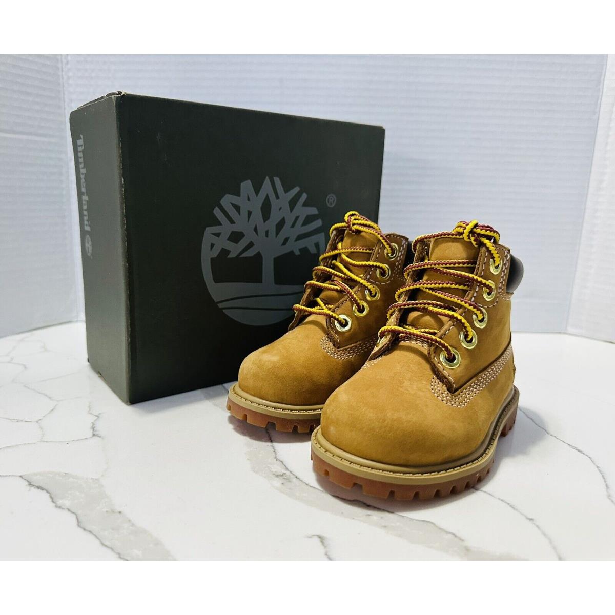 Timberland Classic Little Kids Size 5 M Toddler 6 Waterproof Wheat Nubuck Boot