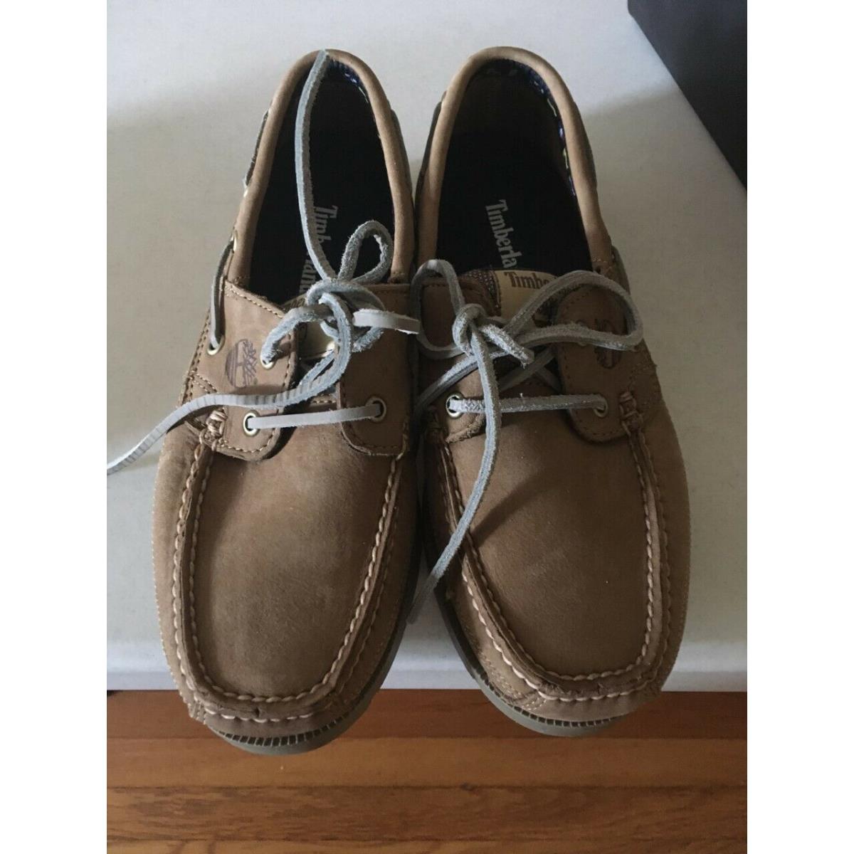 Men Timberland Boat Shoes Kiawah Taupe Size 7.5 Medium