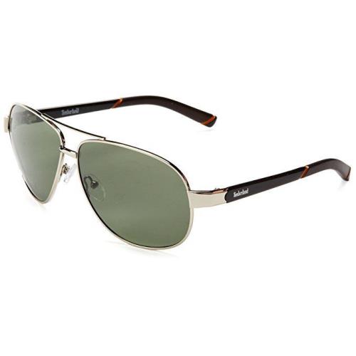 Timberland Sunglasses TB 9500 10R Polarized Silver / Green 60 mm TB9500