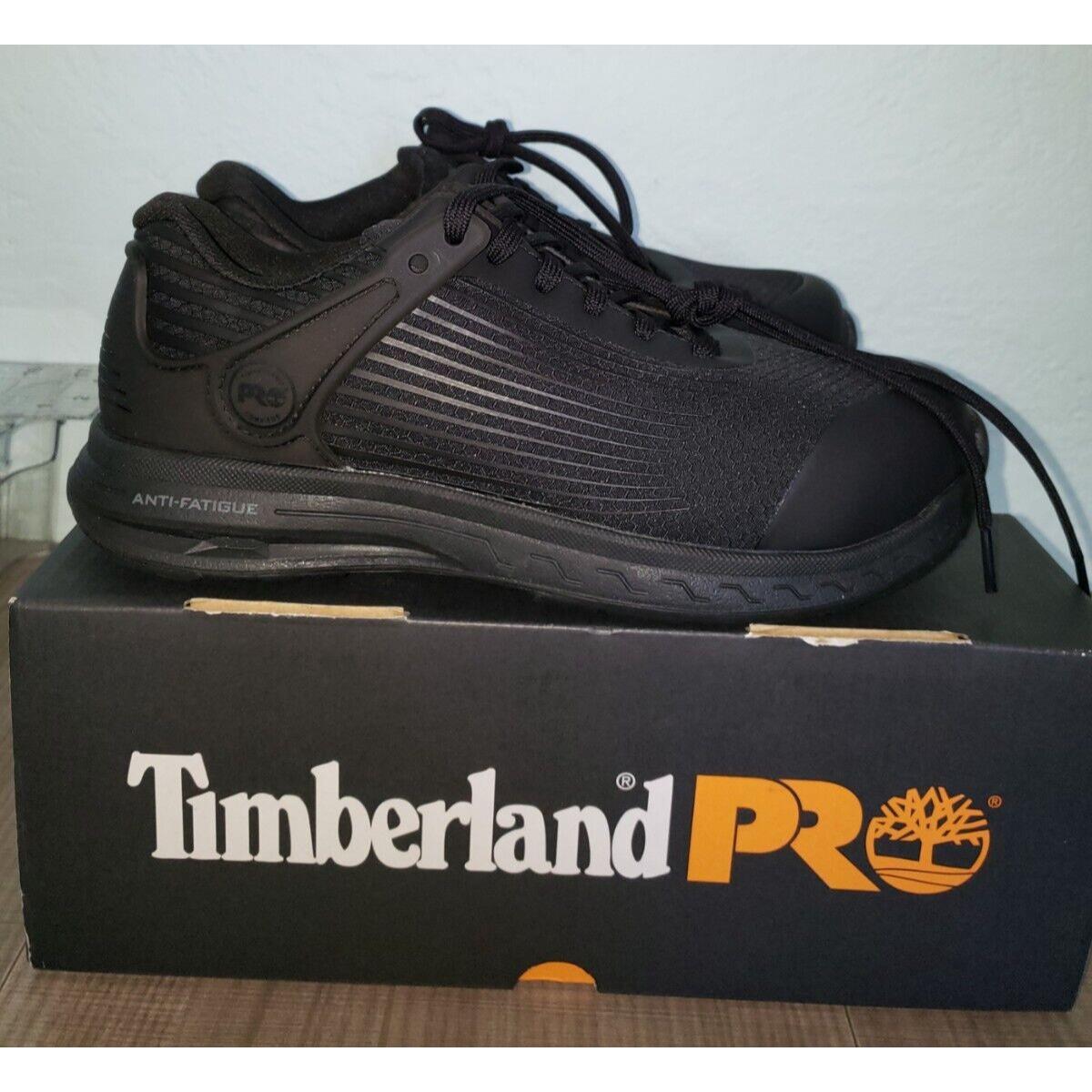 Men`s 7 Timberland Pro Drivetrain Composite Safety Toe Eh Industrial Boot Black