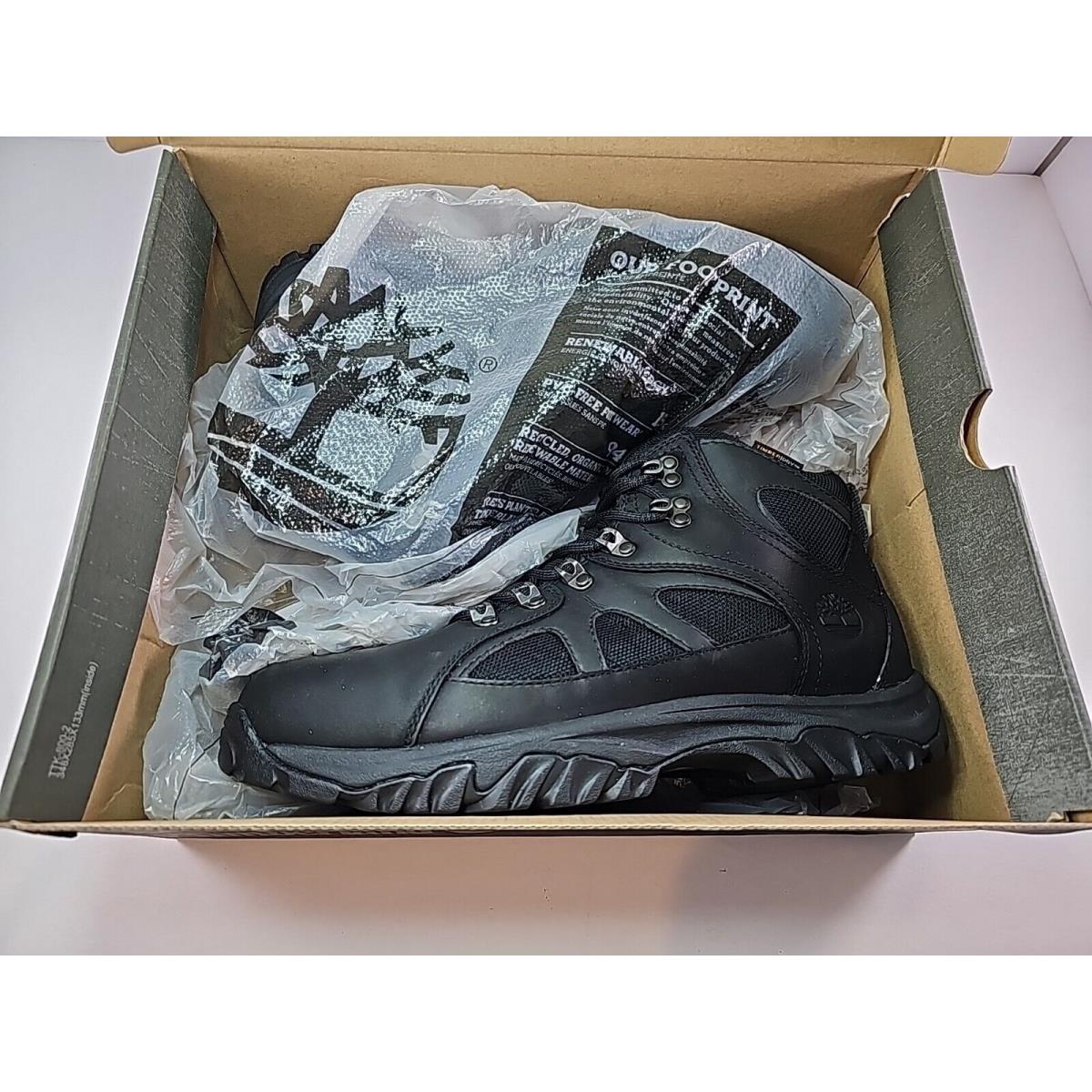 Timberland Men`s Black Bridgeton Mid Waterproof Boots TB05737A Size 10.5