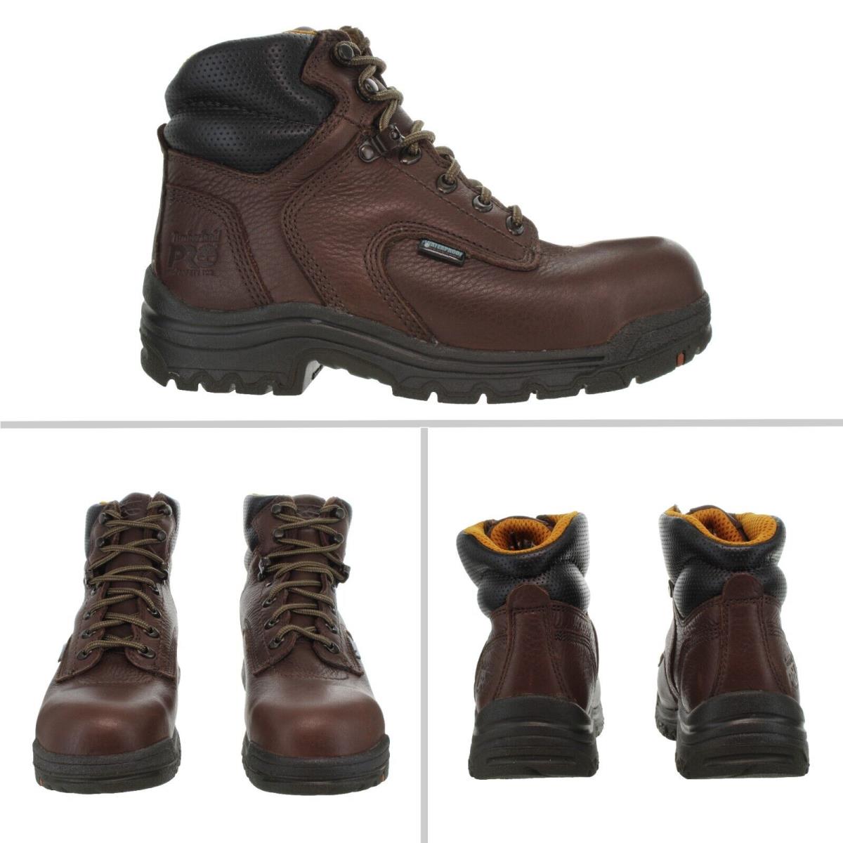 Timberland Pro Women`s Titan 6 Alloy Safety Toe Brown Work Boots Size 7