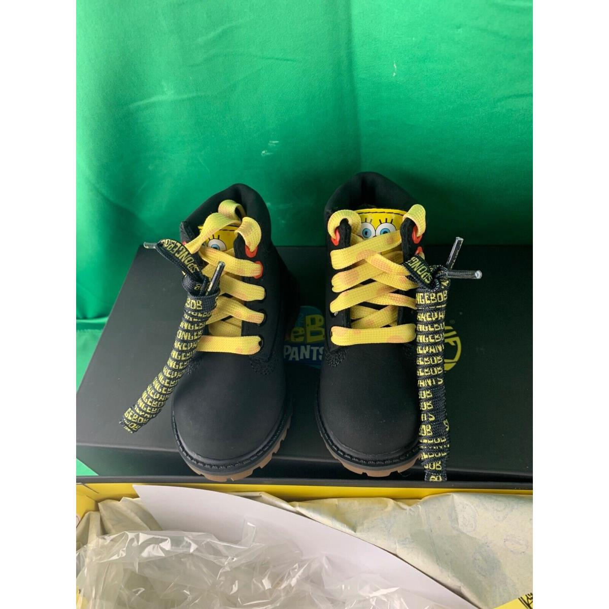 Timberland X Spongebob Little Kids Toddler Shoes Size 4 Waterproof Boots