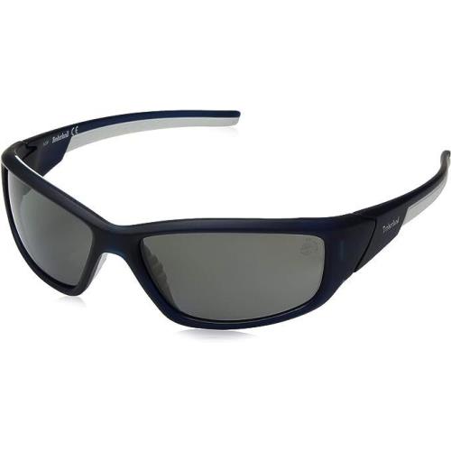 Timberland TB9049 91D Matte Blue Rectangle Blue 62-17-137mm Polarized Sunglasses