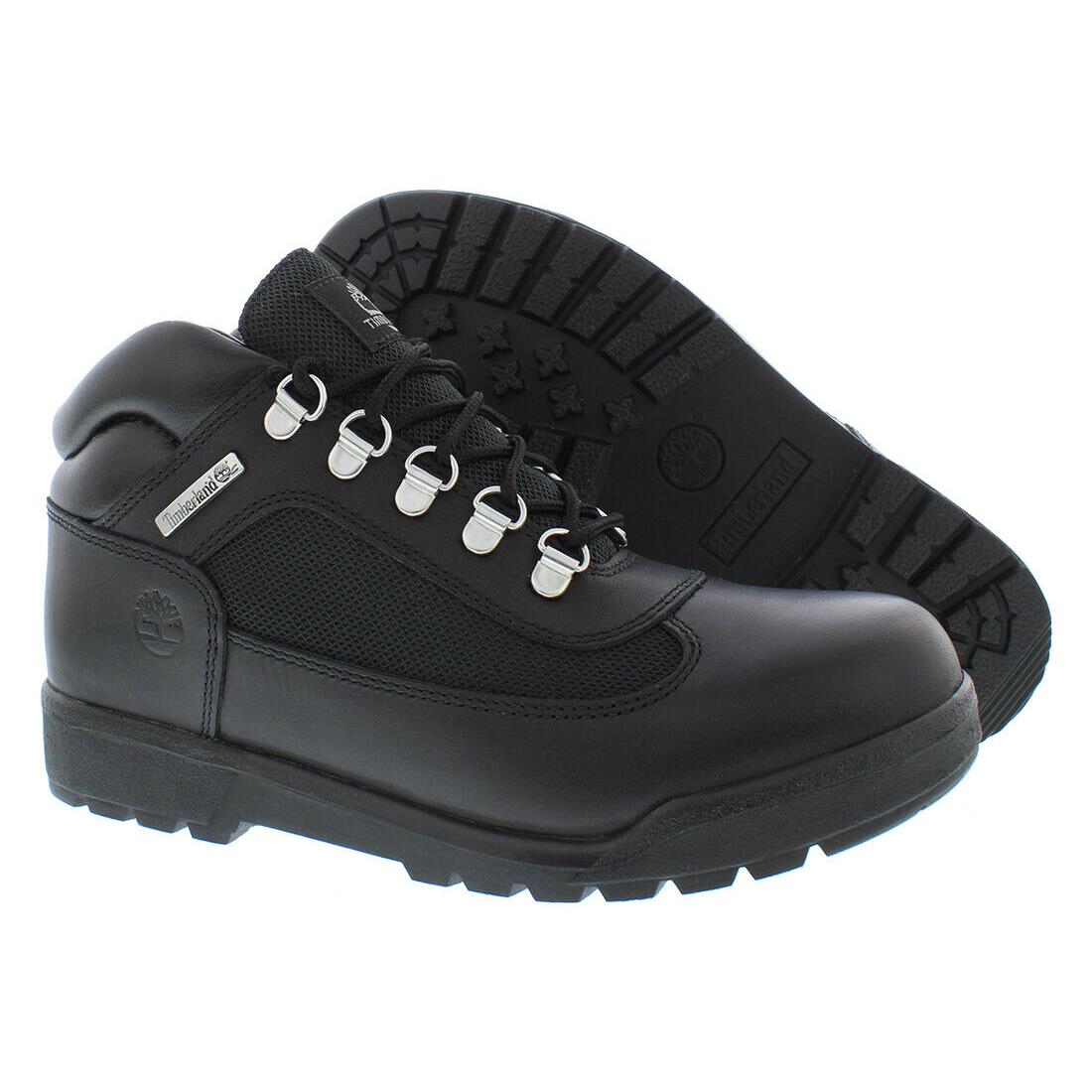 Timberland Field Boot GS Boys Shoes Size 6.5 Color: Black - Black, Main: Black