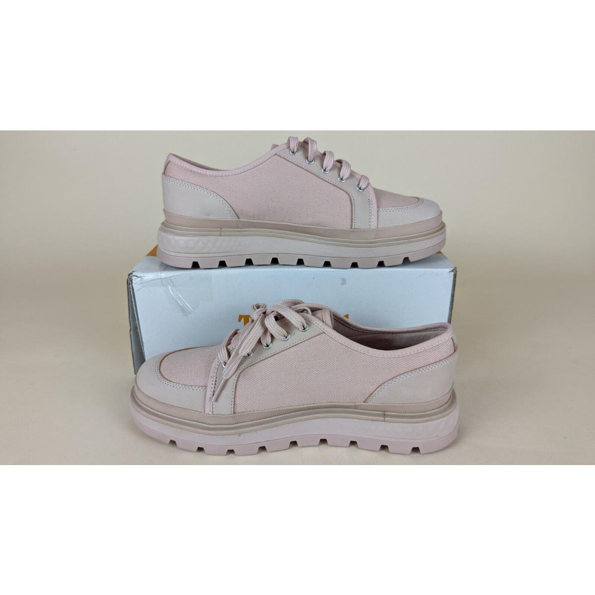 Timberland Ray City Oxford Shoes Womens 9 M Pink Nubuck Leather Lace Up