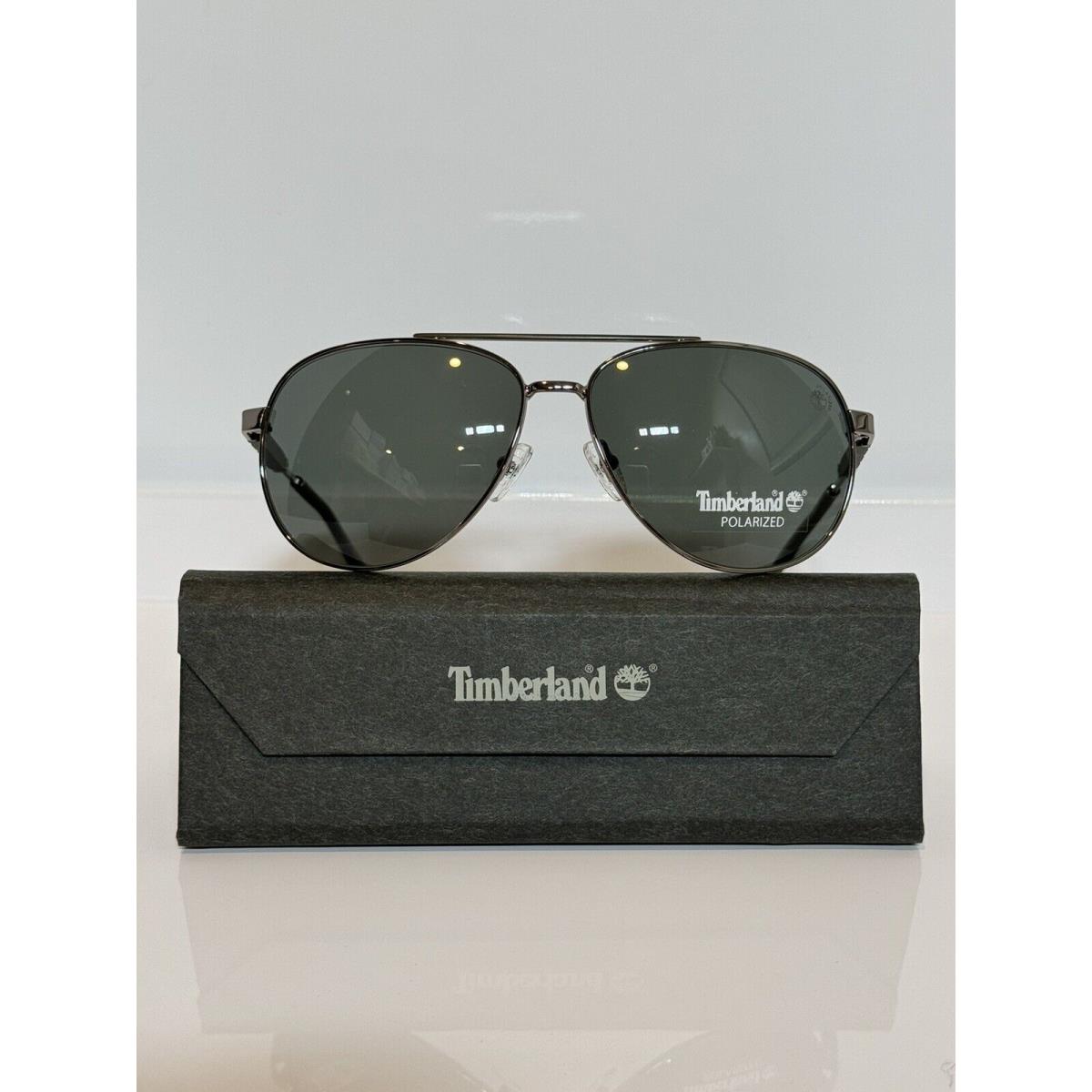 Timberland 9282 08R Gunmetal Aviator Unisex Sunglasses 61mm