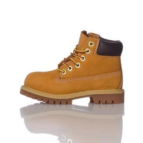 Toddler`s Timberland 6 In. Premium Boot Wheat - 4