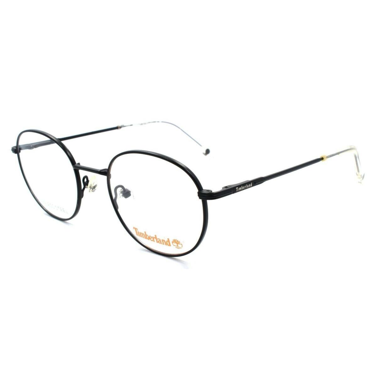 Timberland TB1606 002 Eyeglasses Frames Round 48-20-140 Matte Black