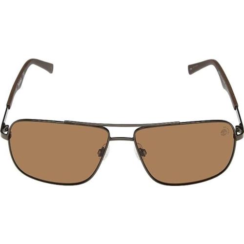 Timberland TB9107 50H Satin Brown Aviator Brown 61-14-140mm Polarized Sunglasses