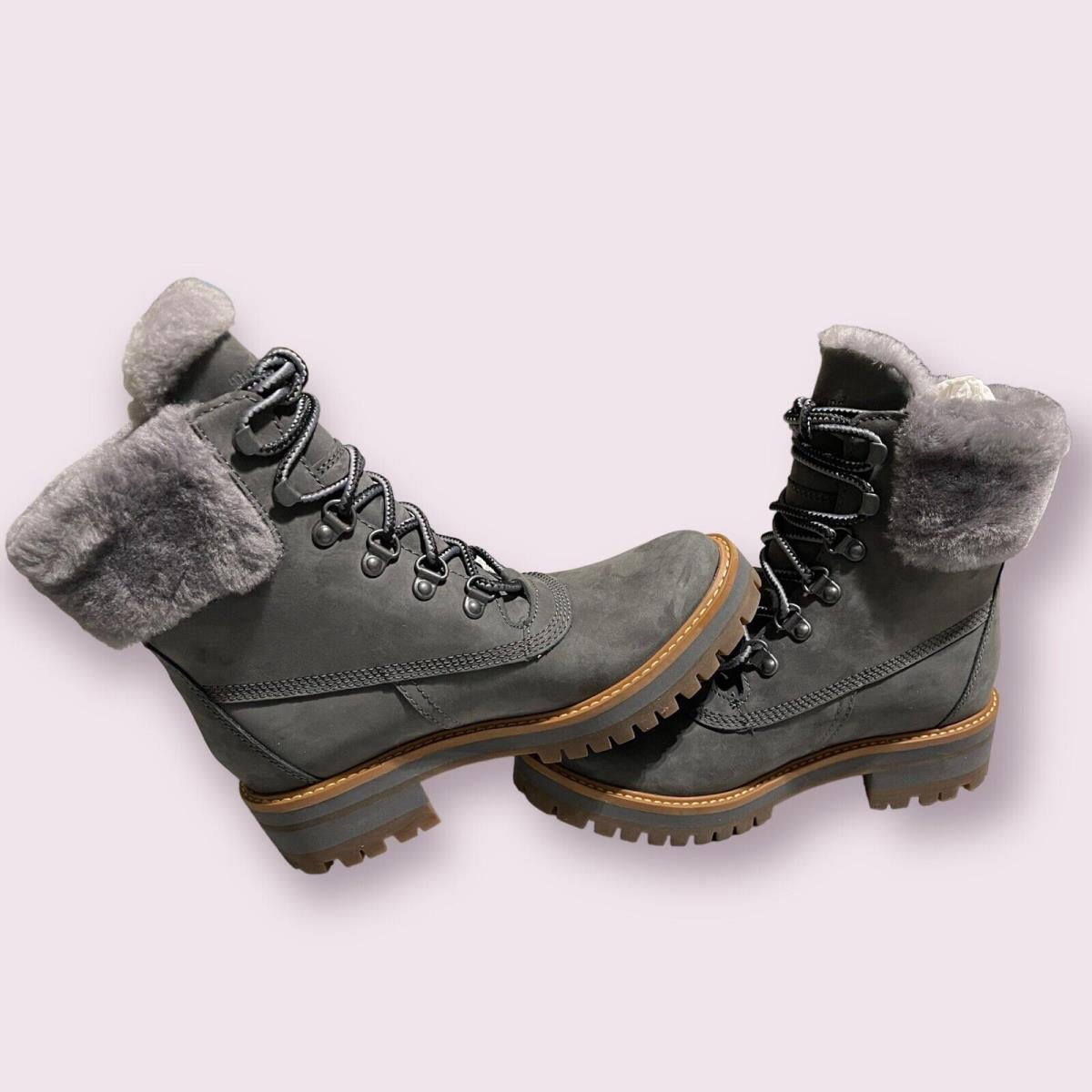 New- Timberland Womens Courmayeur Ankle Boots Medium Grey Size: 6.5M