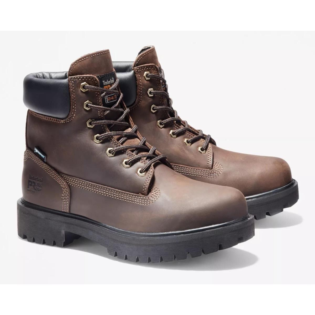 Timberland Pro Men`s 6 Inch Work Boots Direct Attach 38020 Brown US Size 13M