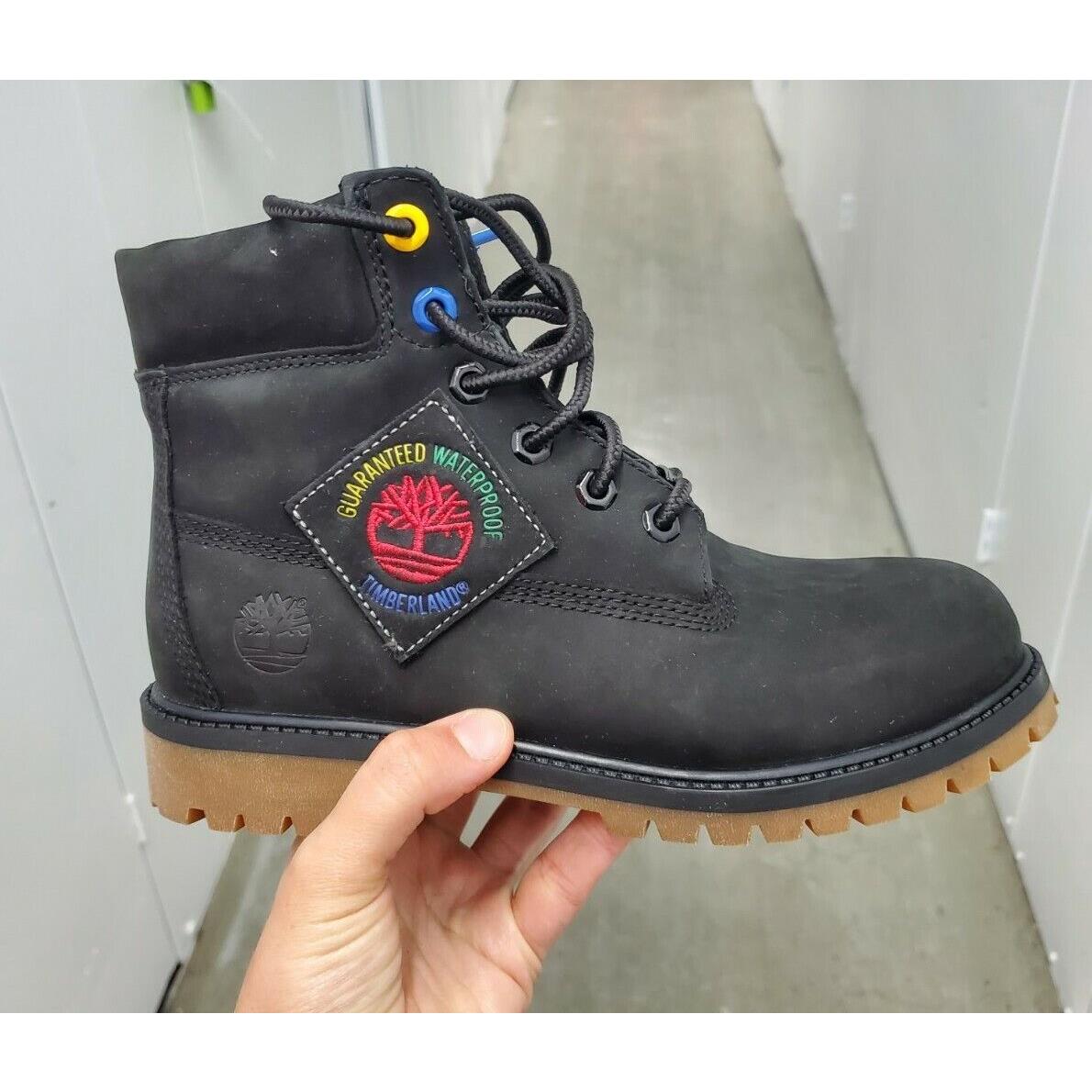 Timberland 6 Inch Premium Boots Patch Logo TB0A2A75 001 Size 5 Youth = 6.5 Women