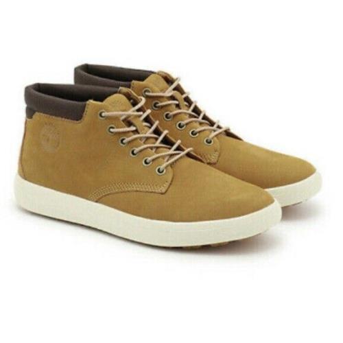 Timberland Men`s Ashwood Park Shoe Chukka Wheat Nubuck Ankle Shoes Sz 10