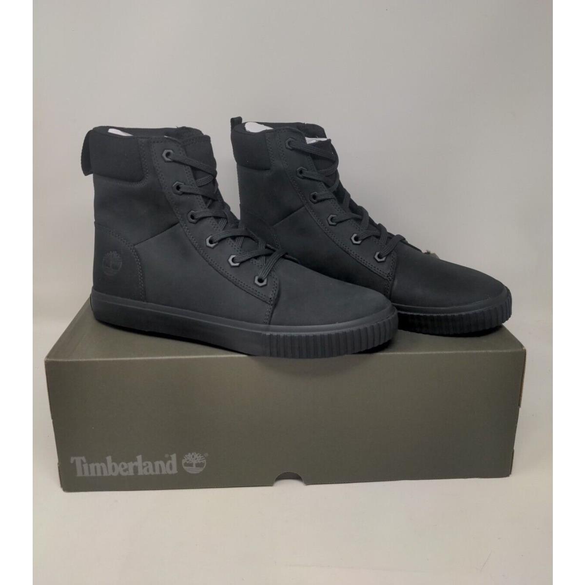 Timberland Skyla Bay 6 Ankle Boots Black Nubuck Bootie Shoes Flats Sz 9.5