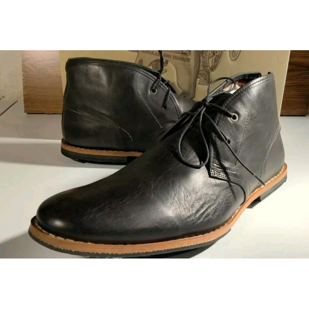 Timberland Men`s Wodehouse Chukka Boot Premium Casual Shoes Size 13 Black 75510