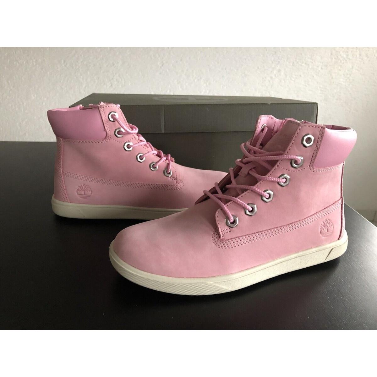 Youth Timberland Groveton 6 in Lace up Waterproof Boot Junior Sz 4 Pink