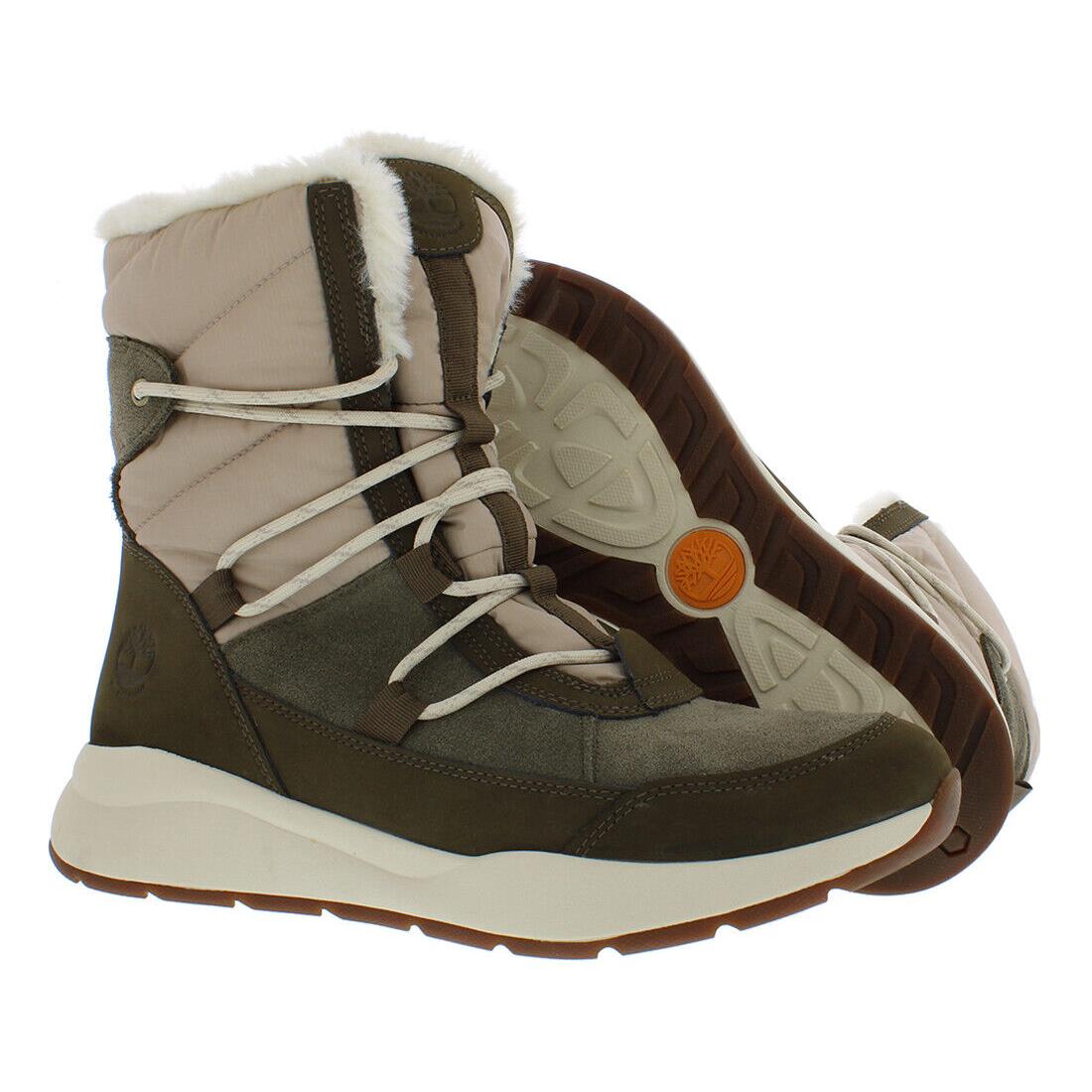 Timberland Boroughs Project Waterproof Mid Womens Shoes Size 11 Color: Olive - Olive Leather, Main: Green