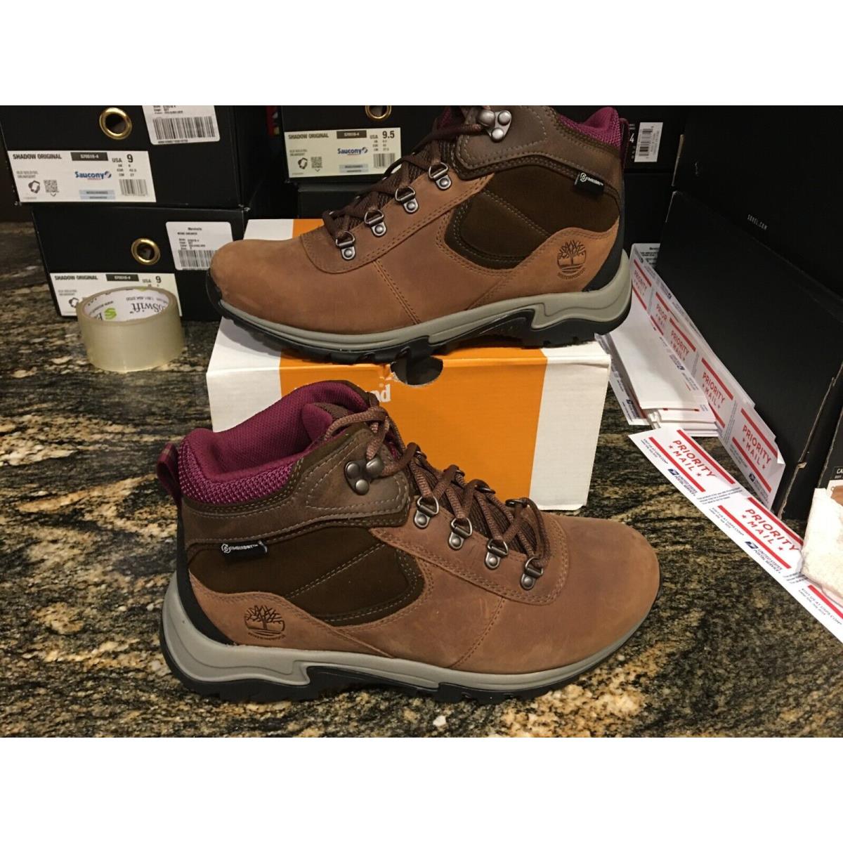 Womens Timberland Mt. Maddsen Waterpoof Mid Hike Boots Size 8 Shoes