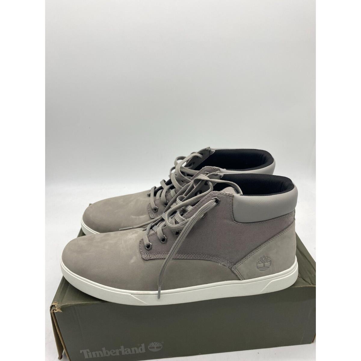 Timberland Groveton Gray Leather Mid Top Sneakers Mens 12 M