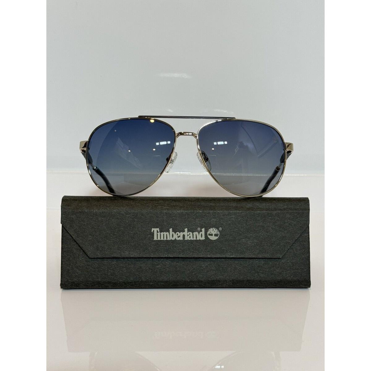 Timberland 9282 32D Gold Aviator Unisex Gradient Sunglasses 61mm