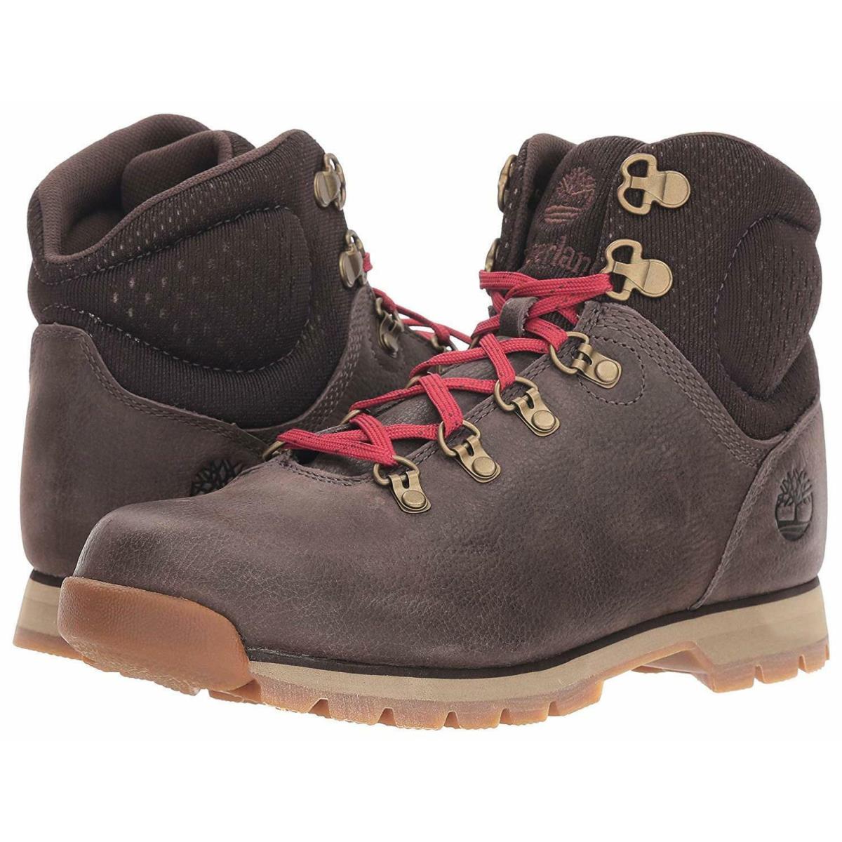 Timberland Alderwood Mid Hiking Boots Women`s Size 6.5 Dark Brown A1RDW A66