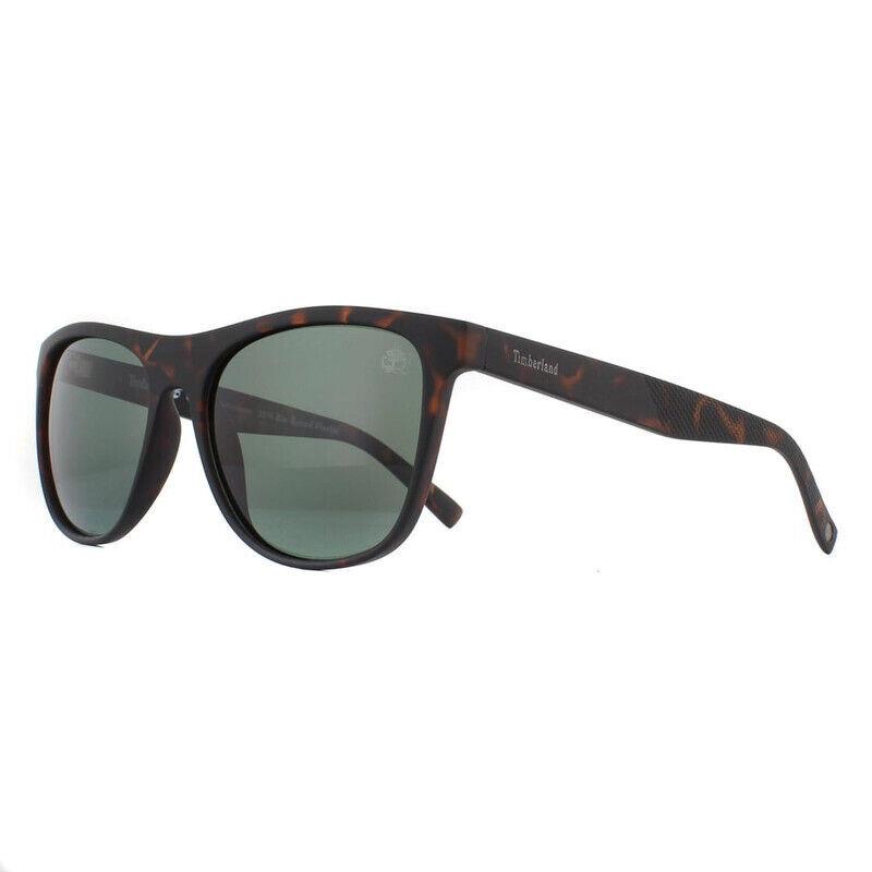 Timberland TB9124 52R Havana Square Green 56-17-145mm Polarized Men`s Sunglasses