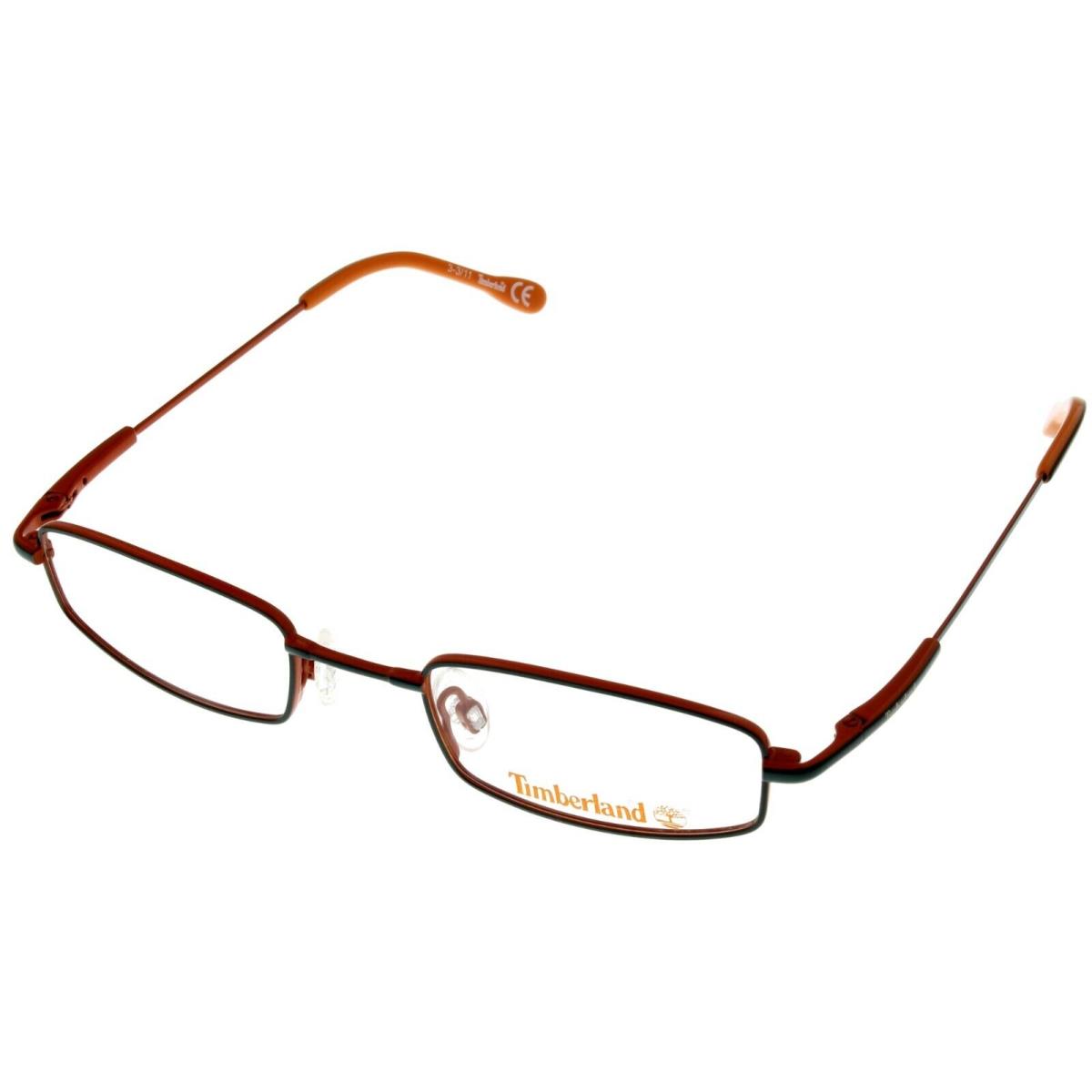 Timberland Optical Eyewear Frame Kids Black Orange Rectangular TB1204 095