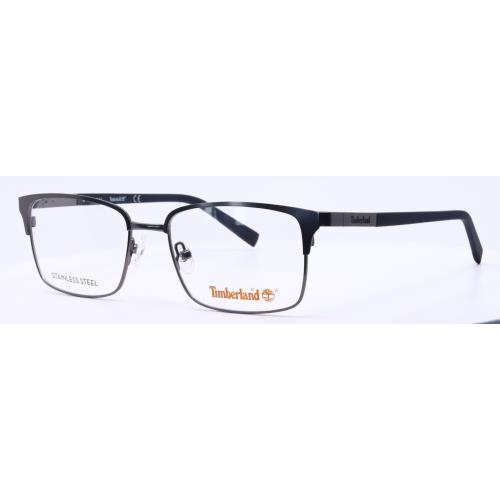 Timberland TB1604 009 Gunmetal Mens Square Full Rim Eyeglasses 53-17-140 B:36