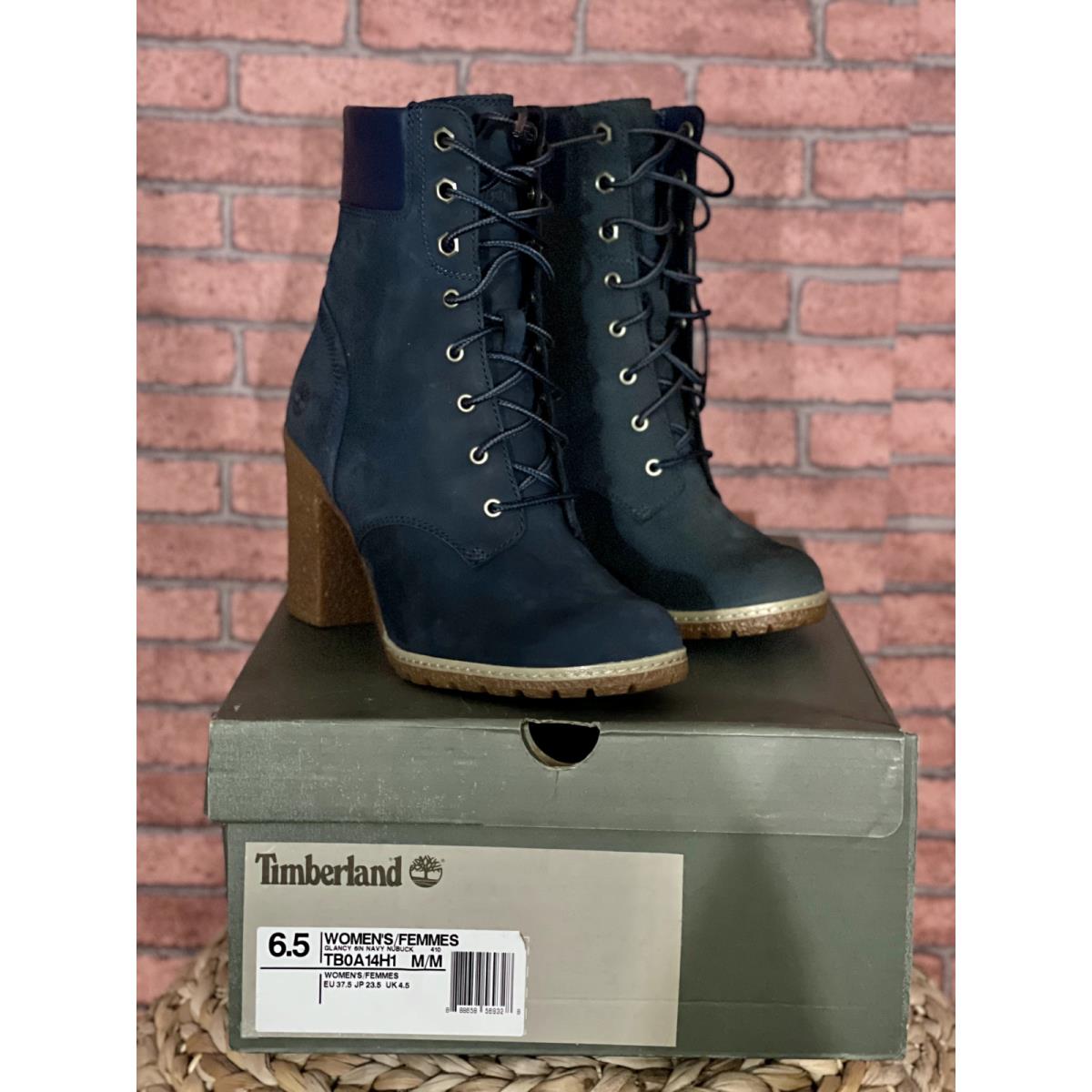 Timberland Women`s Glancy 6-inch Premium Waterproof Boot in Navy TB0A14H1