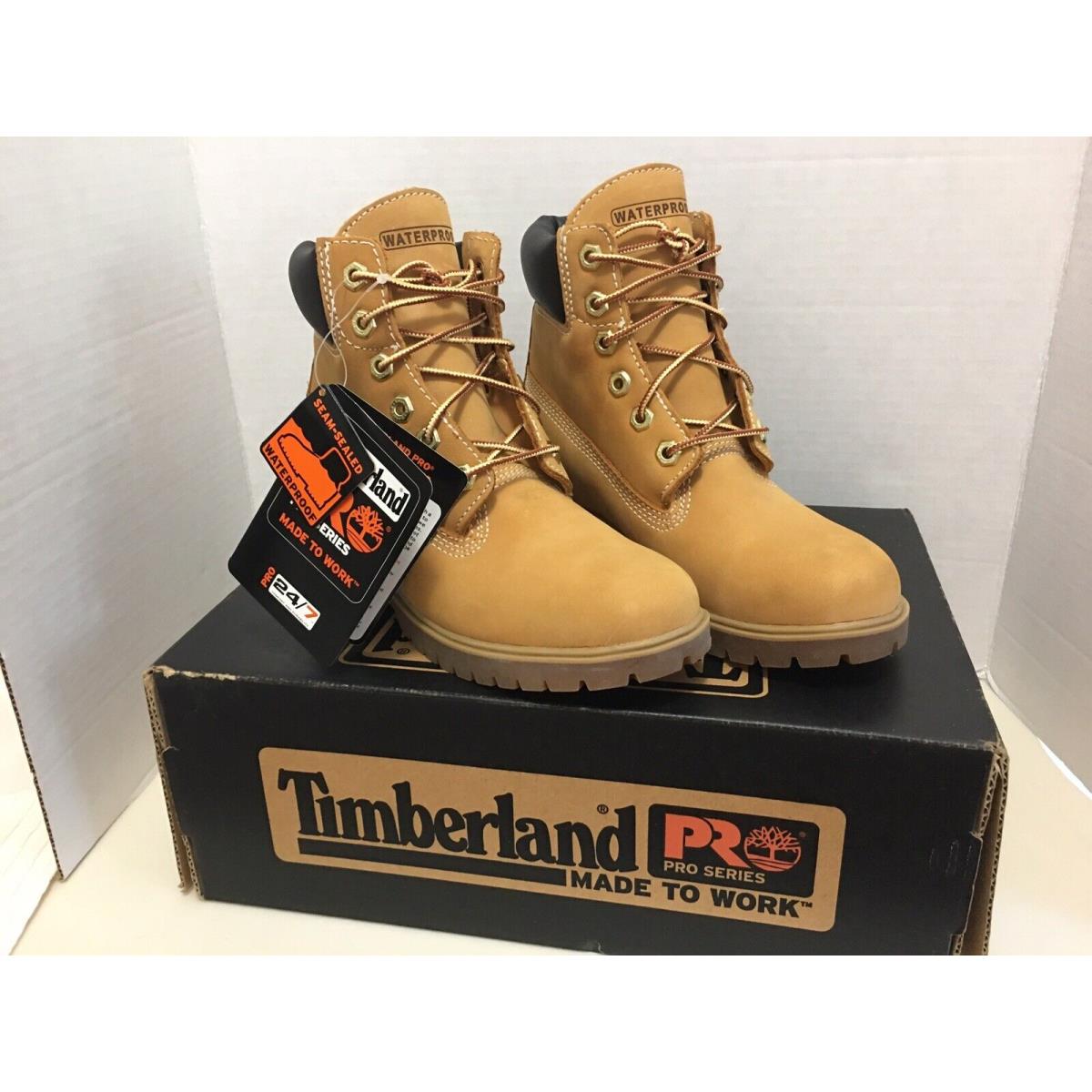 Timberland Pro Women`s 74387 Waterville 6 Waterproof Soft Toe Boot Wheat 6 M