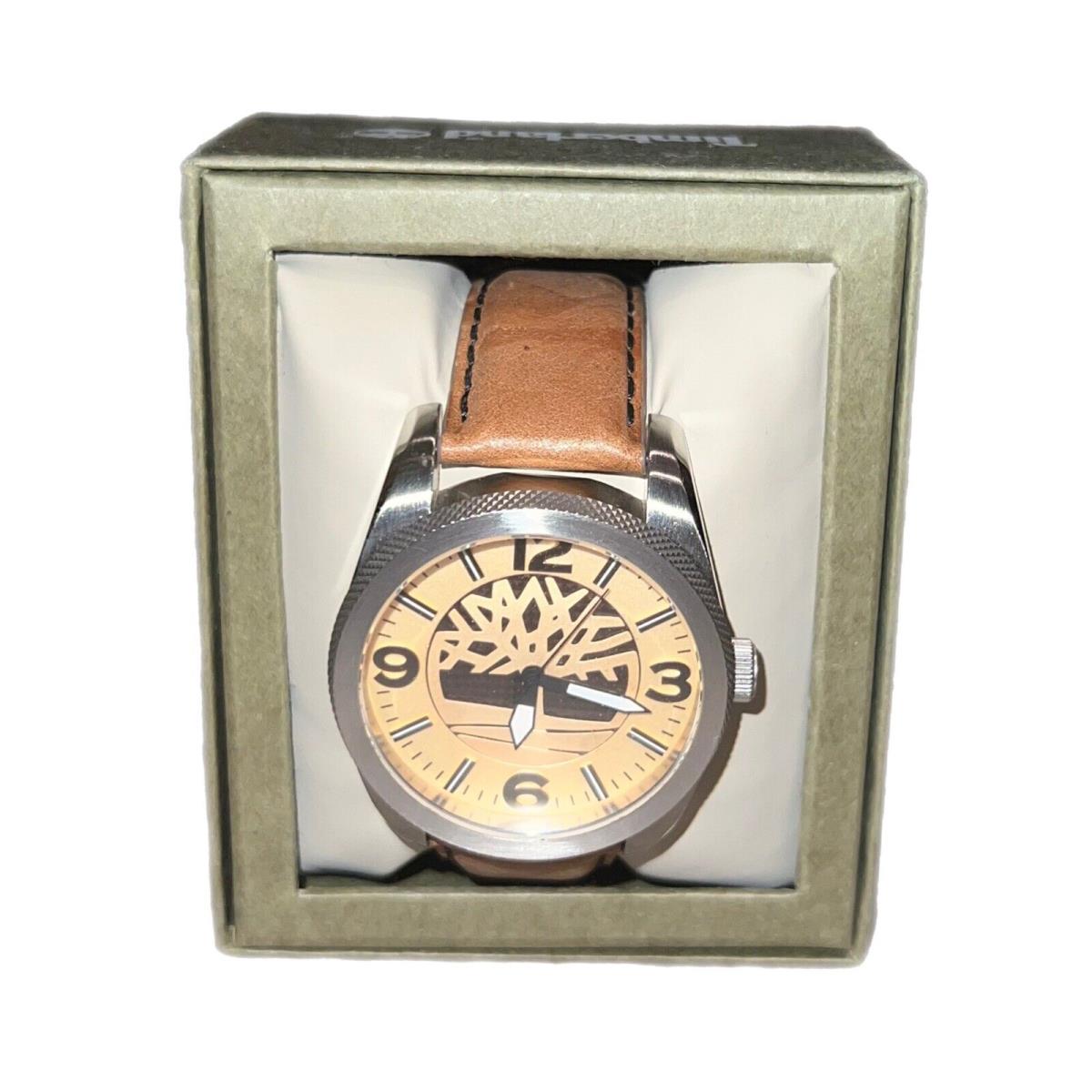 Timberland Men`s Watch Bolton Leather Strap