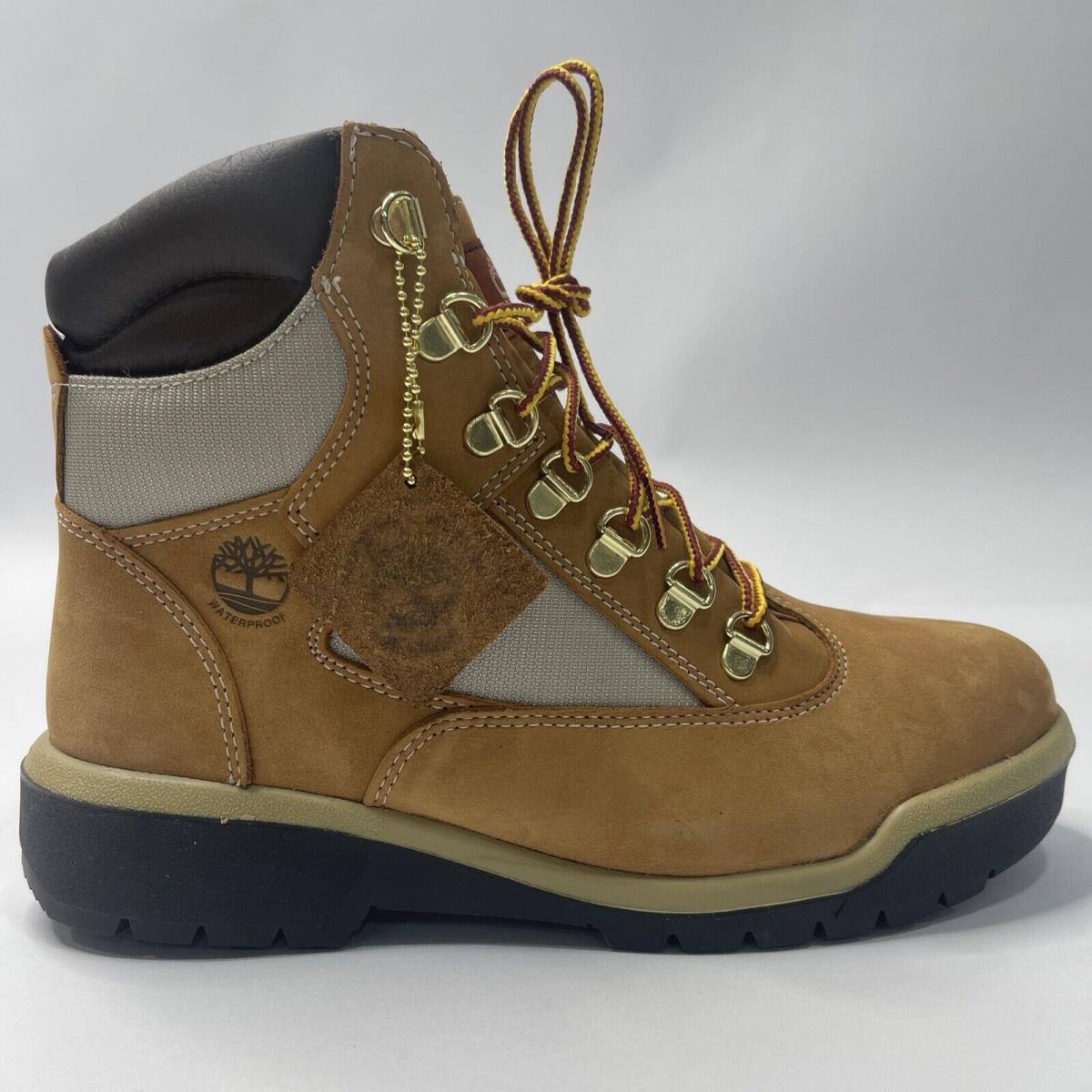 Timberland Men s 6 Waterproof Field Boot Wheat Nubuck Size 8 TB0A18QV231