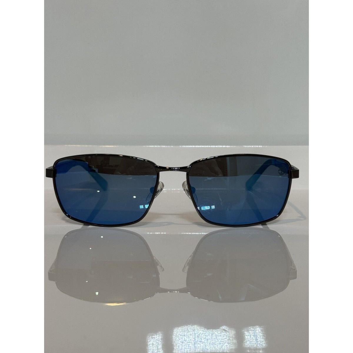 Timberland 9233 Gunmetal Unisex Blue Mirror Sunglasses 60mm