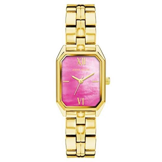 Anne Klein Women`s Bracelet Watch Gold Assorted Colors gold/hot pink