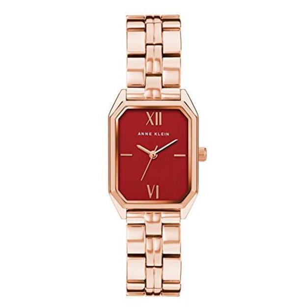 Anne Klein Women`s Bracelet Watch Gold Assorted Colors rose gold/burgundy