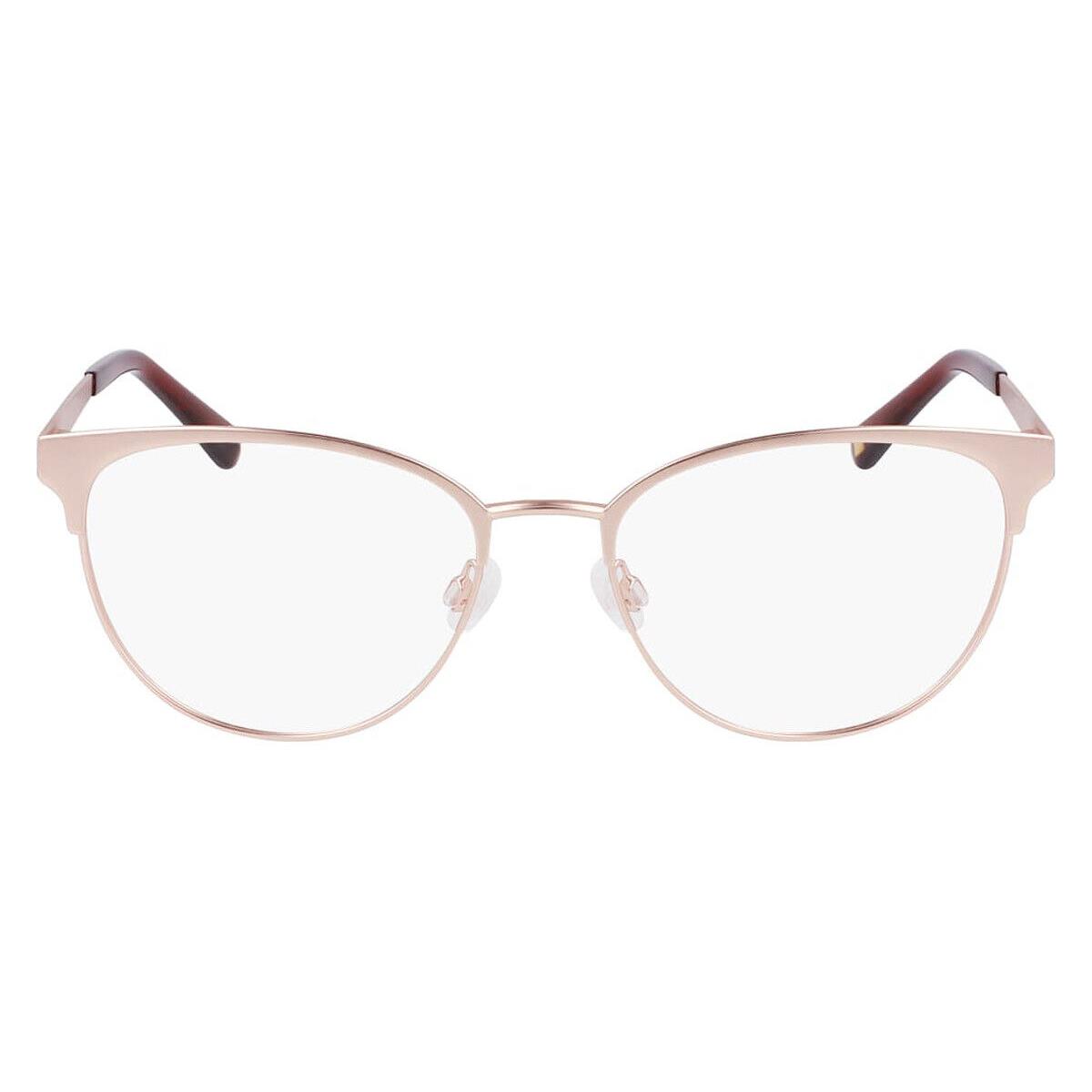 Anne Klein AK5110 Eyeglasses Women Rose Gold Cat Eye 53mm