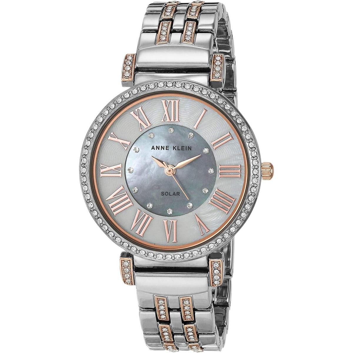 Anne Klein Women`s Classic Mother of Pearl Dial Watch - AK-3633MPRT