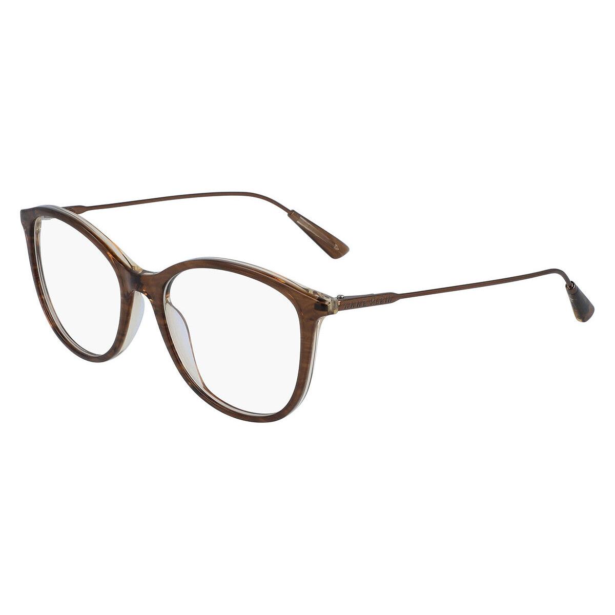 Anne Klein AK5072 Eyeglasses Women Mocha Round 50mm