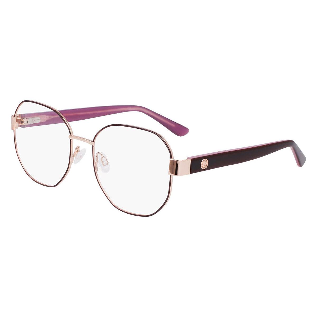 Anne Klein AK5108 Eyeglasses Women Merlot Geometric 53mm