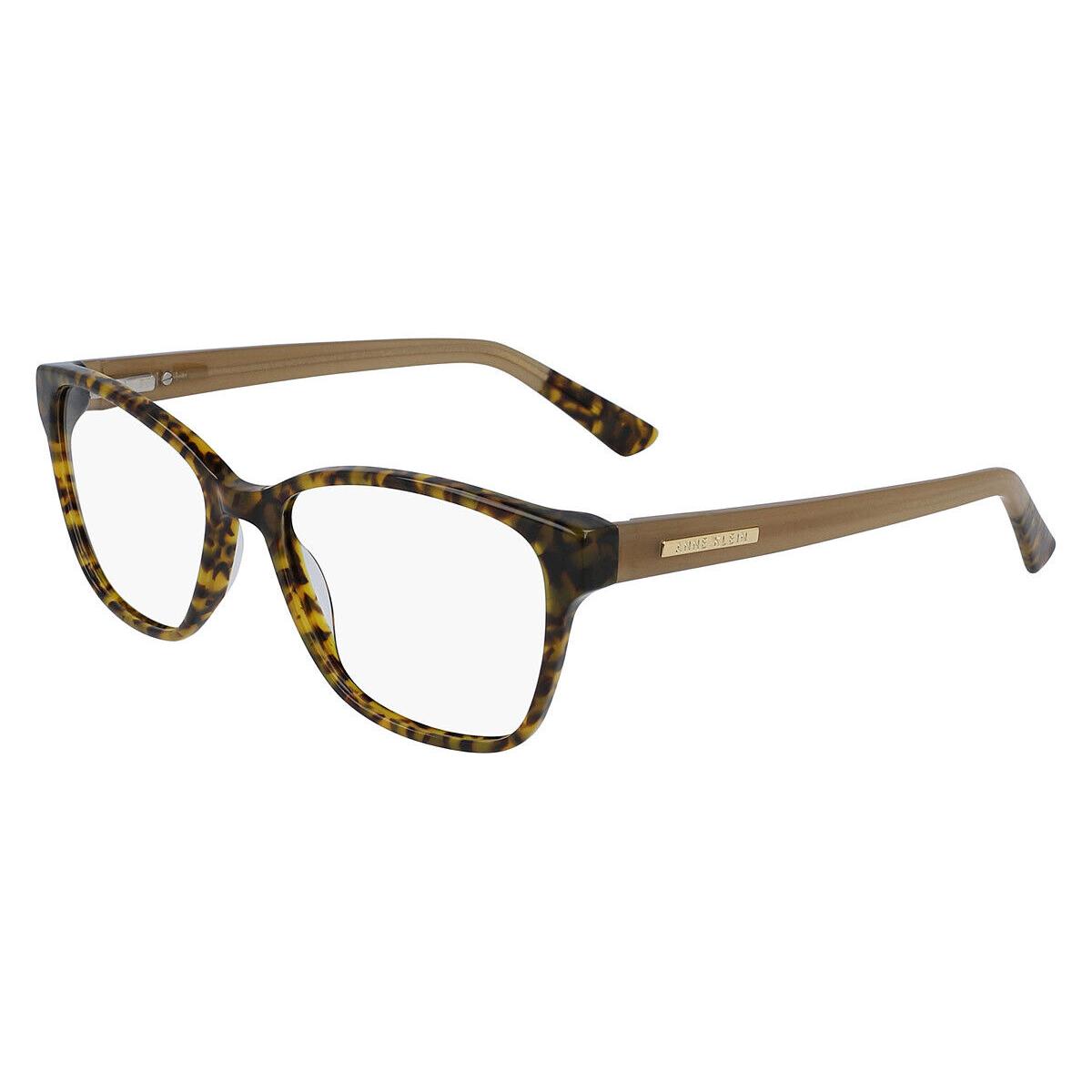 Anne Klein AK5078 Eyeglasses Women Olive Tortoise Square 52mm