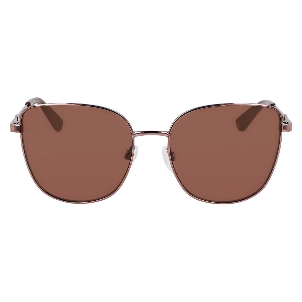 Anne Klein AK7098 Sunglasses Women Mocha 56mm