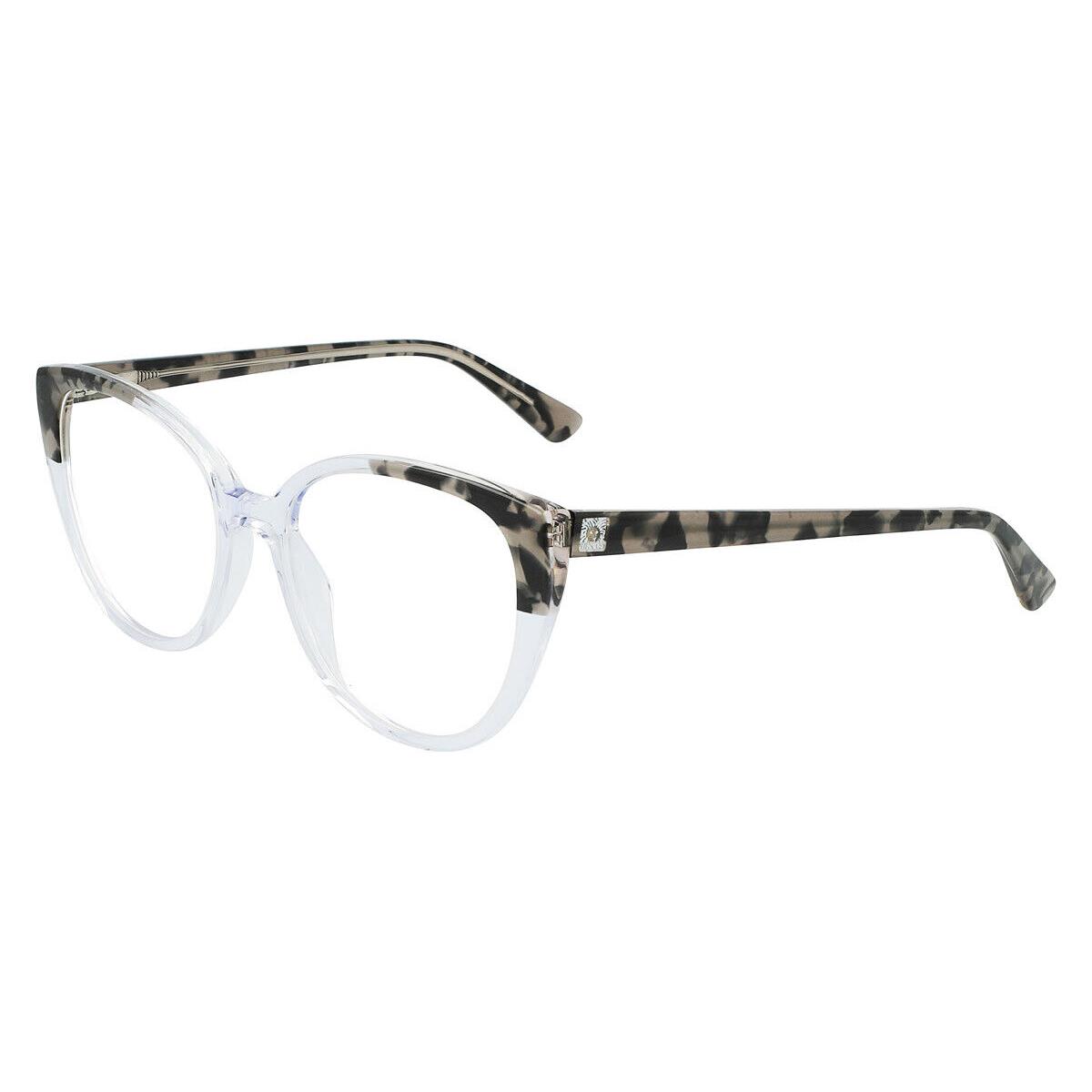 Anne Klein AK5092 Eyeglasses Women Gray Crystal Cat Eye 52mm