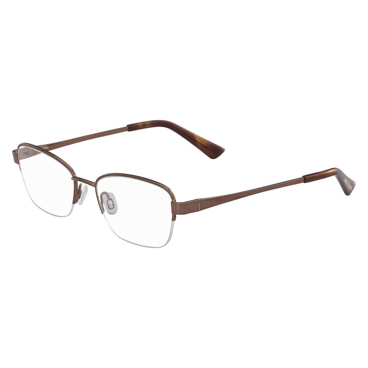 Anne Klein AK5065 Eyeglasses Women Mocha Rectangle 51mm