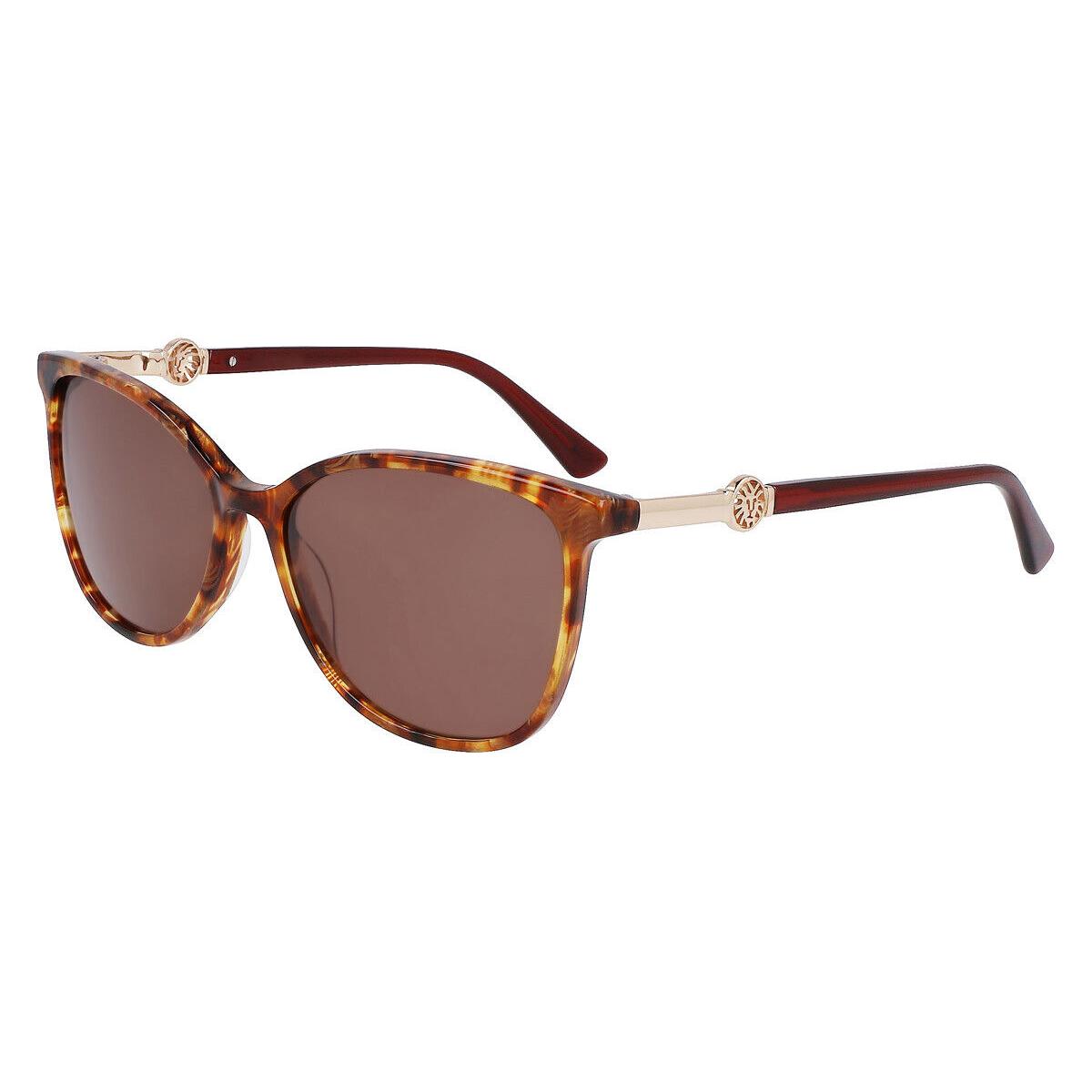 Anne Klein AK7087 Sunglasses Women Tortoise Cat Eye 56mm