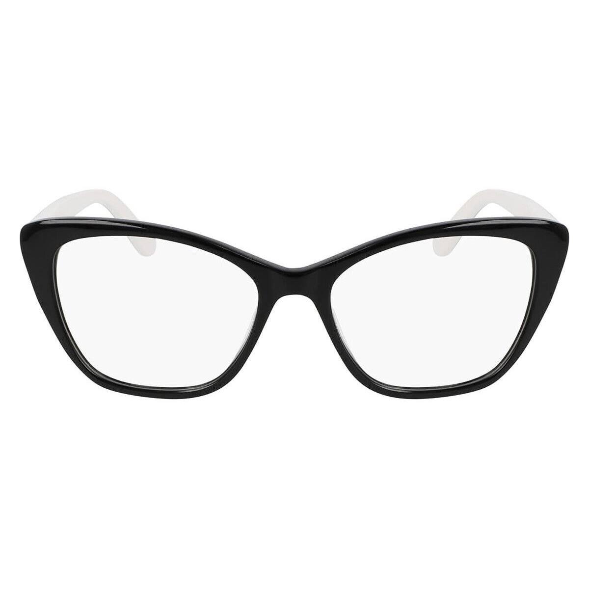 Anne Klein AK5107 Eyeglasses Women Black Cat Eye 53mm