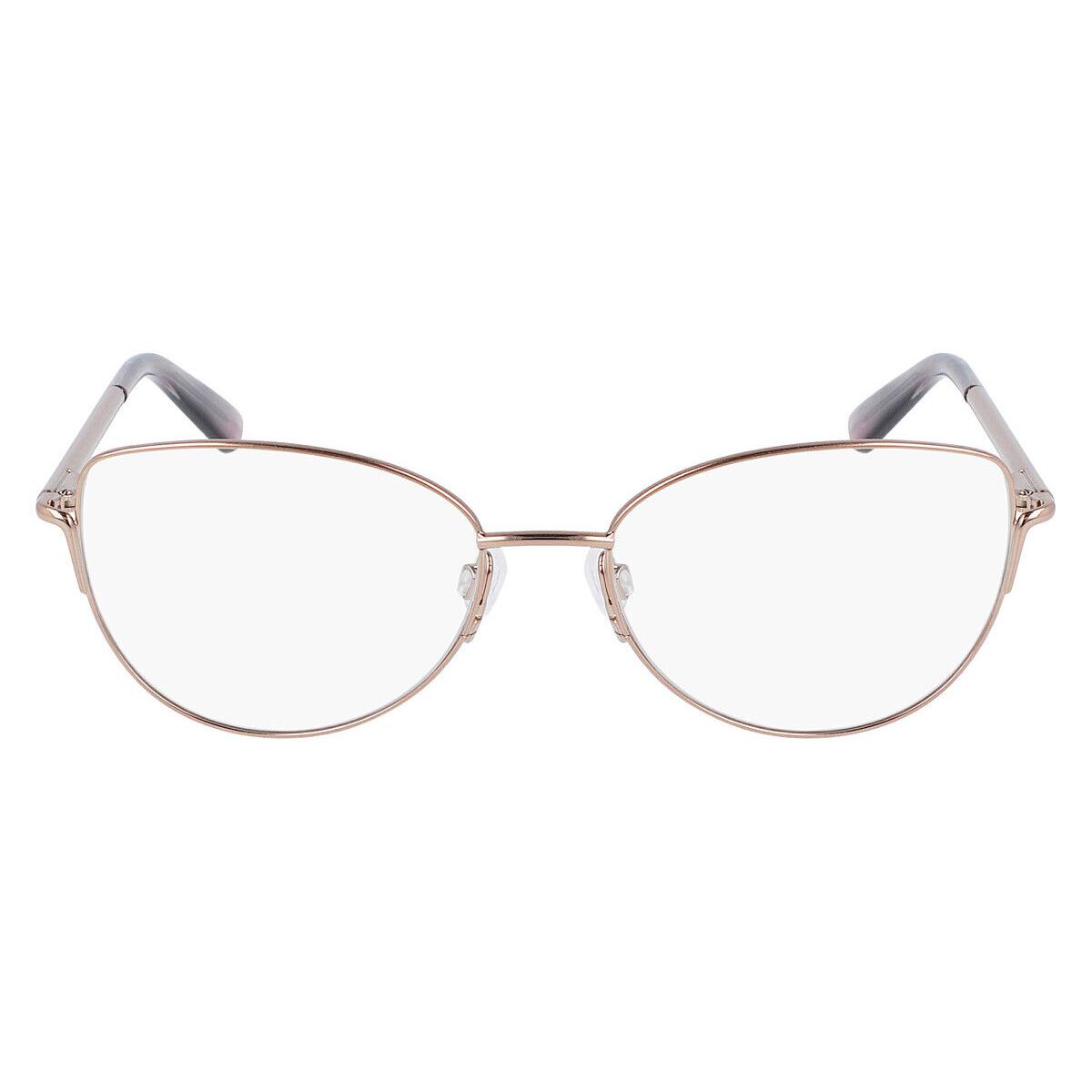 Anne Klein AK5085 Eyeglasses Women Rose Gold Cat Eye 51mm