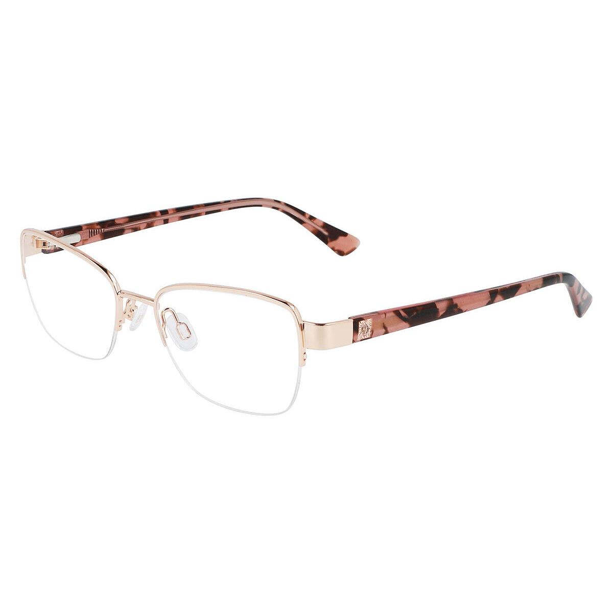 Anne Klein AK5093 Eyeglasses Women Rose Gold Rectangle 51mm