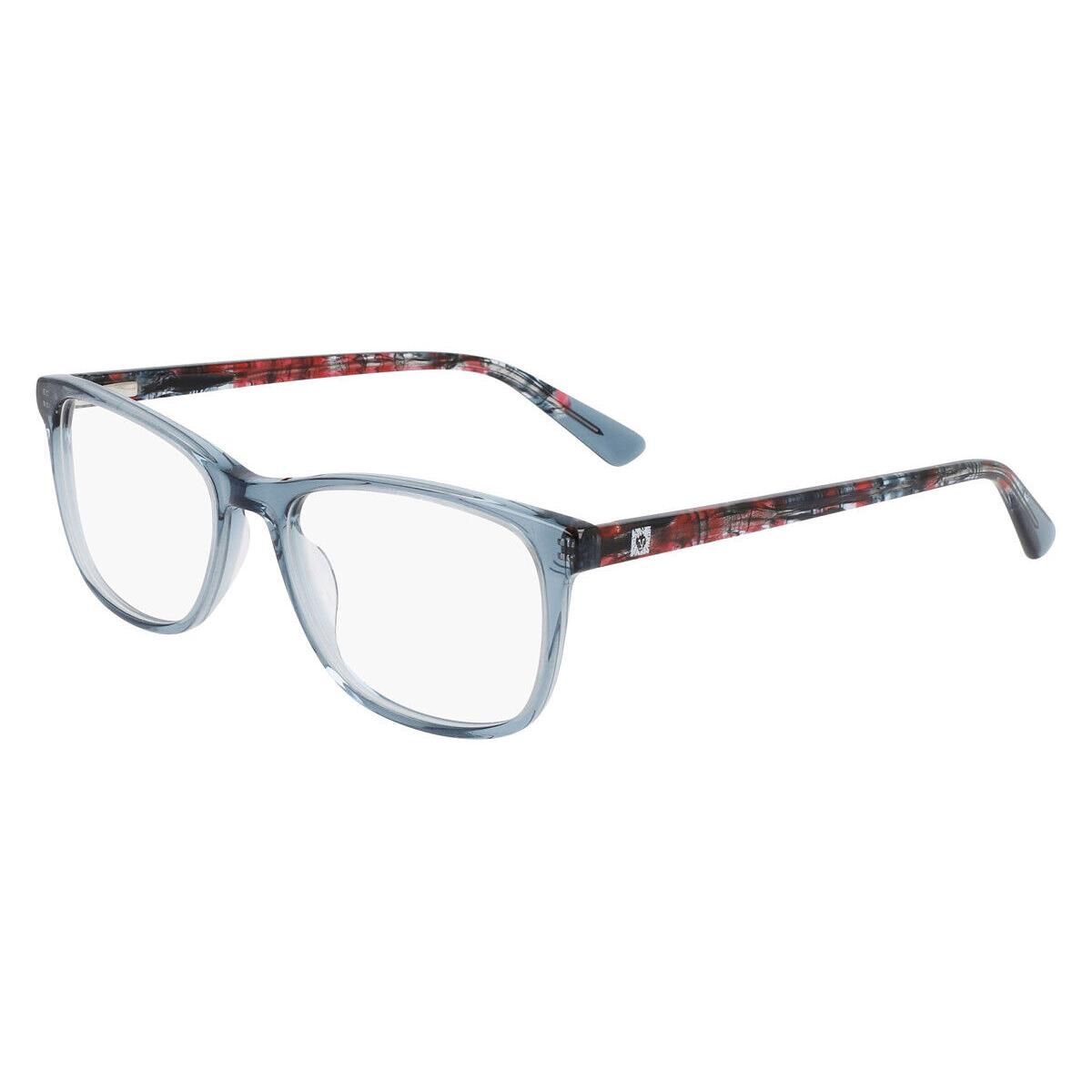 Anne Klein AK5096 Eyeglasses Women Gray Crystal Square 53mm