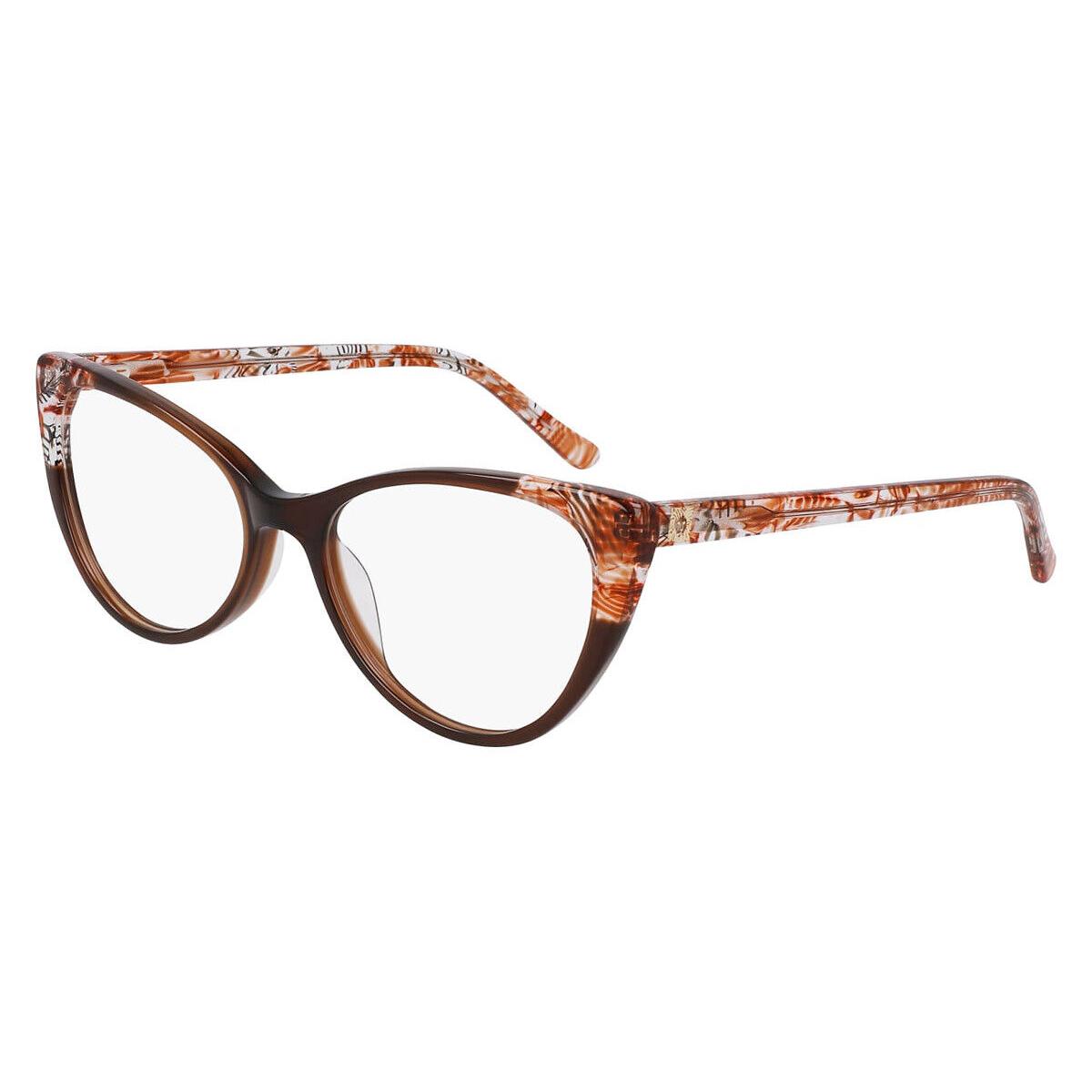 Anne Klein AK5117 Eyeglasses Women Mocha Plaid 54mm